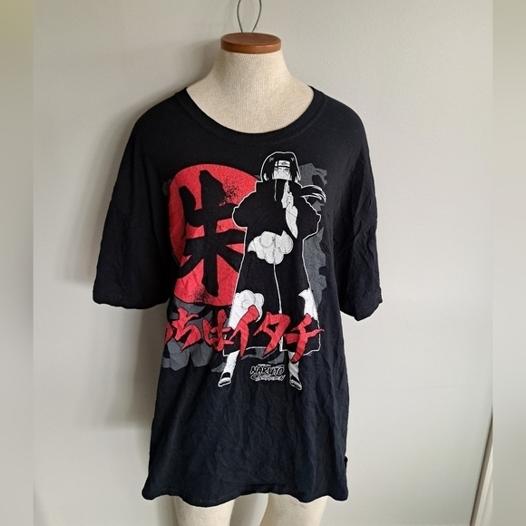 NARUTO SHIPPUDEN ripple junction black graphic t shirt Anime academia 2X unisex - Picture 4 of 7